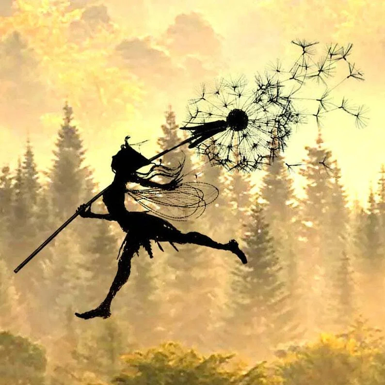 5 Pcs Fairy Steel Garden Sculptures - The Naughty Spirits Are Dancing