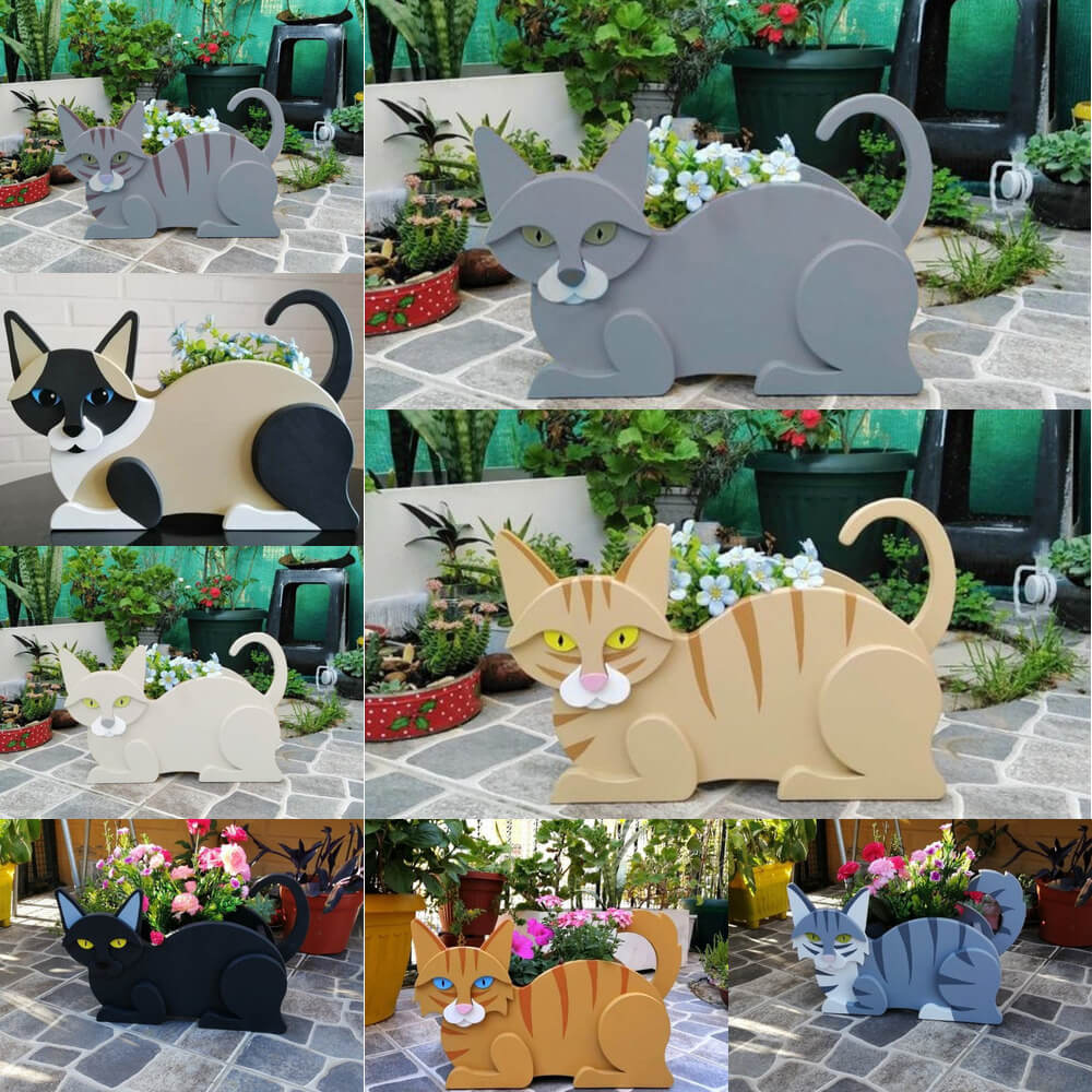 Cat Planter-Garden Decor-Lovely Decor