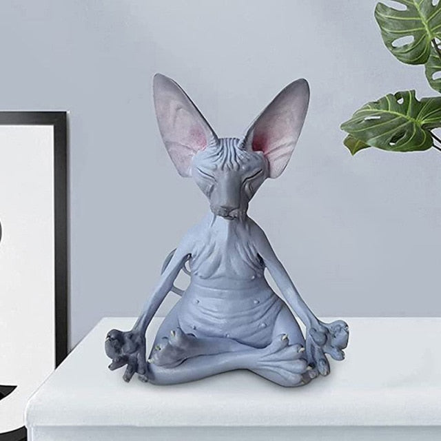 ‘Meditation' Sphynx Cat Figurine