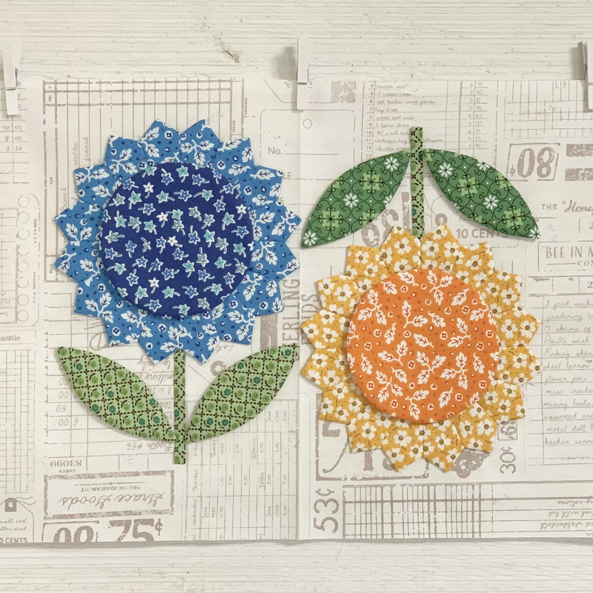 Sunflower Quilt Template Set