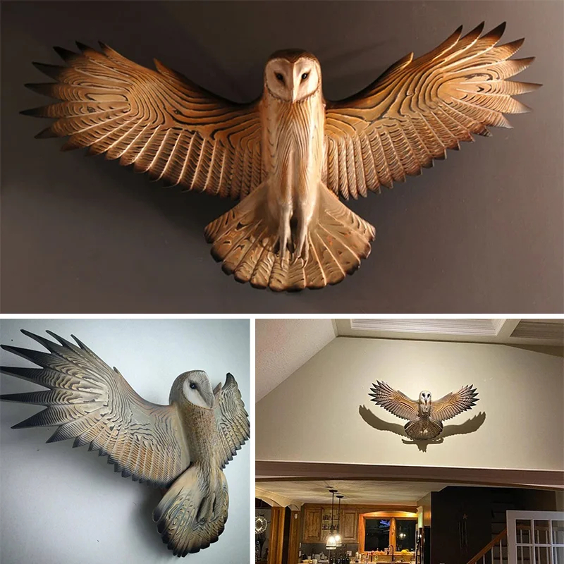 Barn Owl Wall Art - Hand Carved Art - 🔥New Year Sale -40% OFF🔥