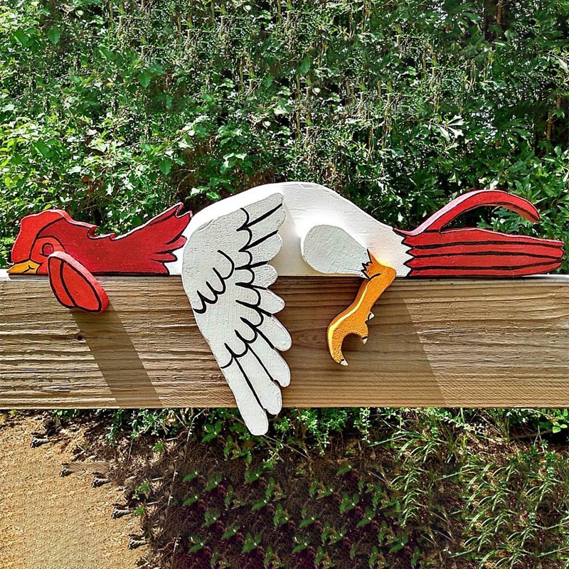 🐔Resting Rooster Rail Pet-Home Decoration Outdoor Fence Decoration