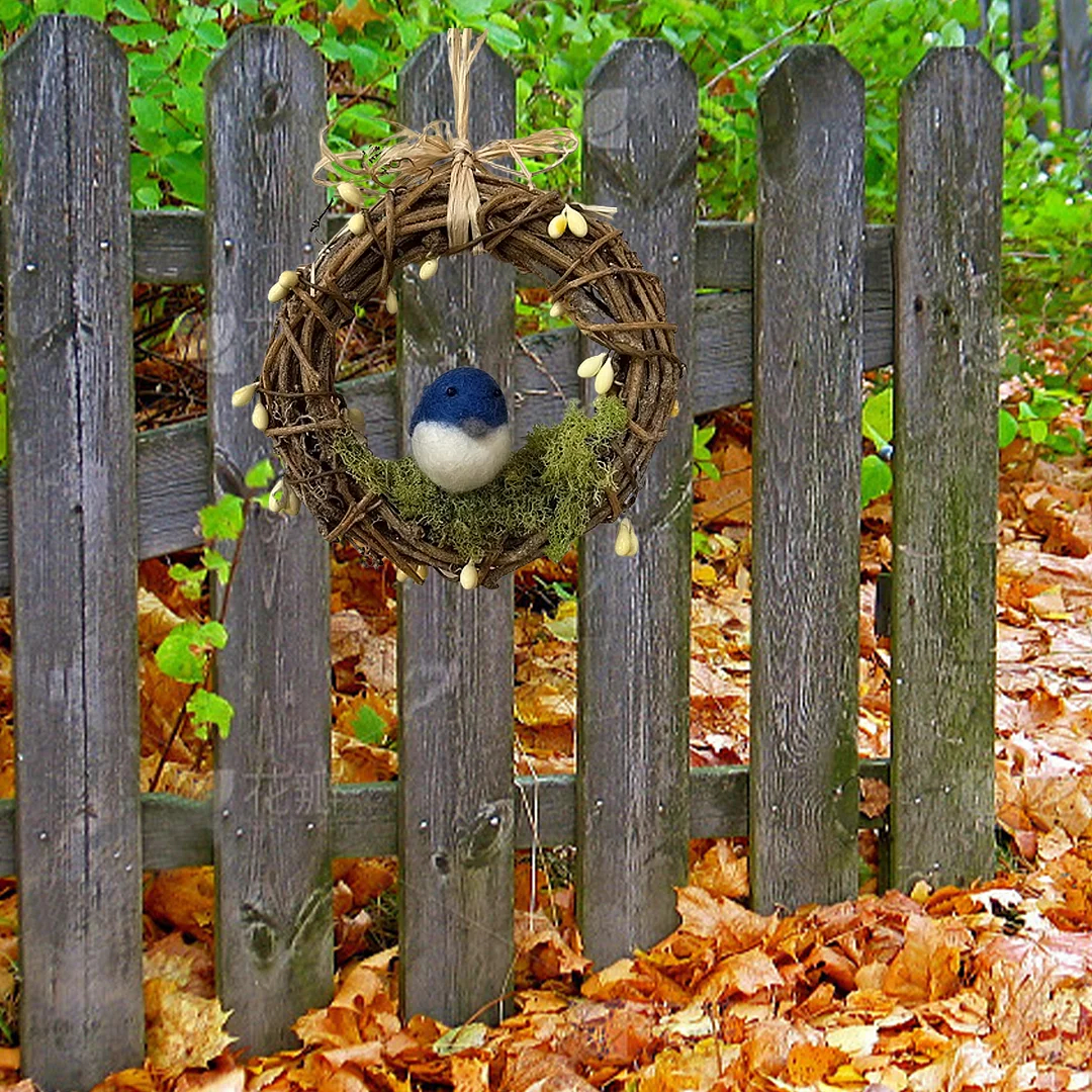 Mini Bluebird Wreath-Bird Lovers Gift🐦