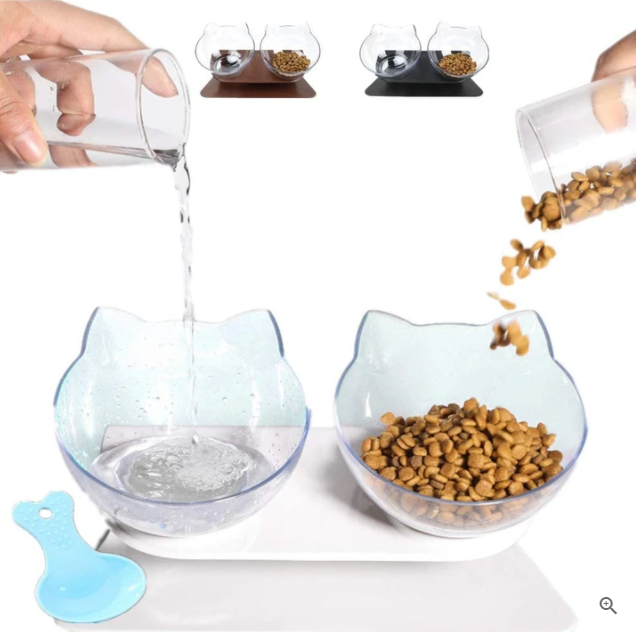 BitePets, Orthopedic Cat Bowl & Slow Feeder 2-in-1 [Anti-Vomiting]