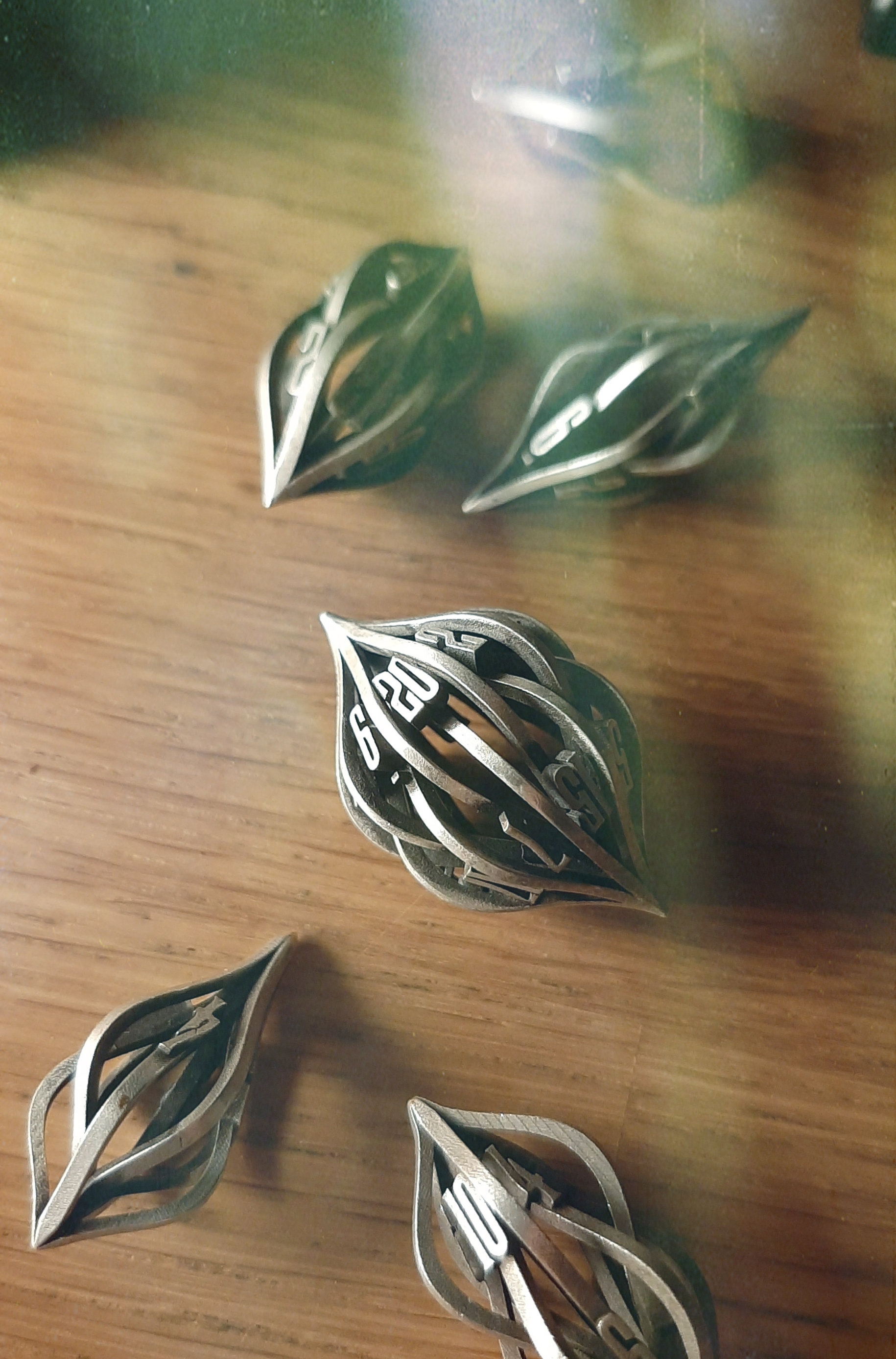 The Arcanum D20- 3d printed metal Dice - RPG dice - D20 - metal