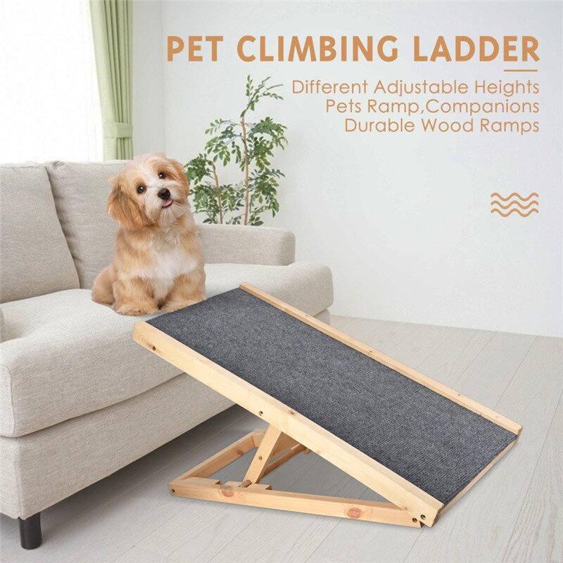 The PawRamp Lite-Natural, Adjustable Dog Ramp