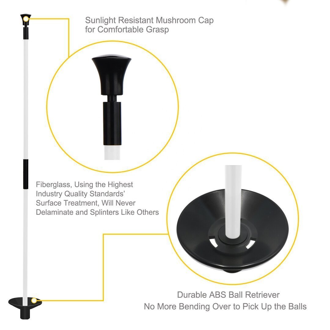 3ft mini Flagstick for Backyard Putting Yellow