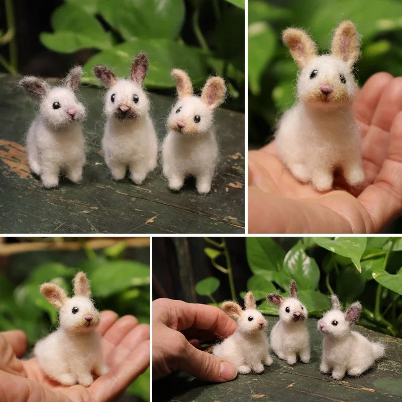 Needle Felted Baby Bunny