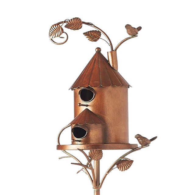Birdhouse Garden Stakes