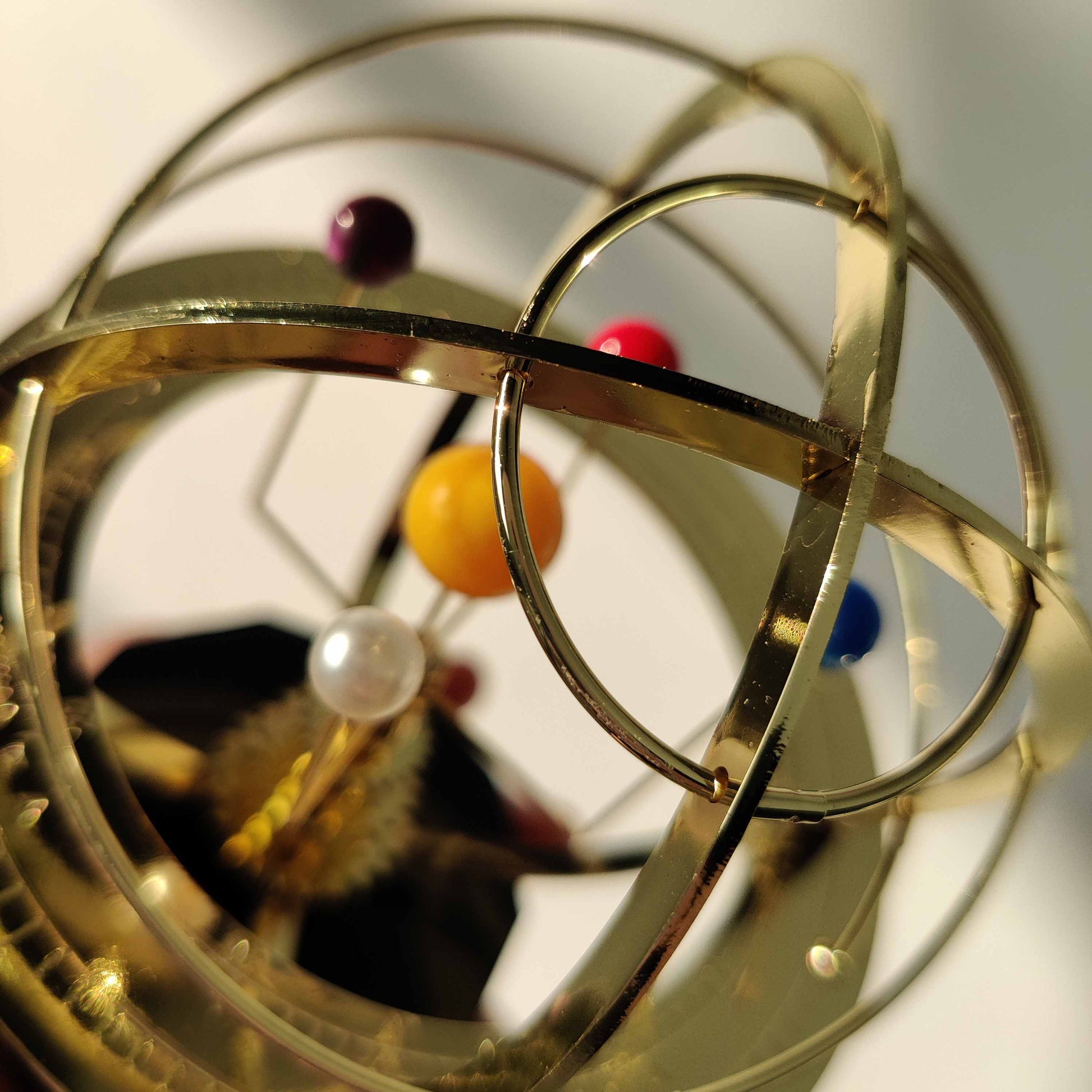 Armillary Sphere with Internal Orrery Model of The Solar System