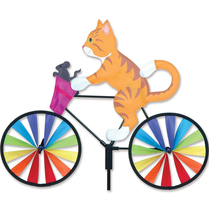 Cat Rainbow Bike Pinwheel