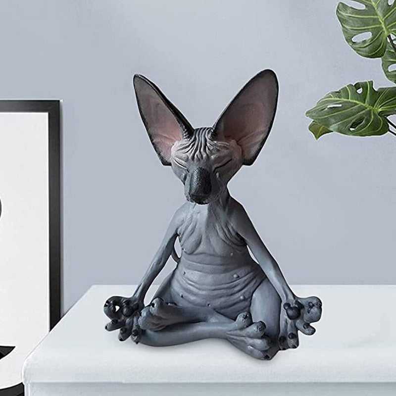 ‘Meditation' Sphynx Cat Figurine
