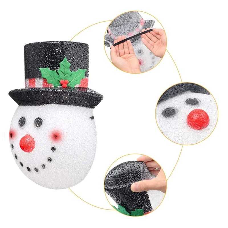 Christmas Snowman Porch Light Cover New Year