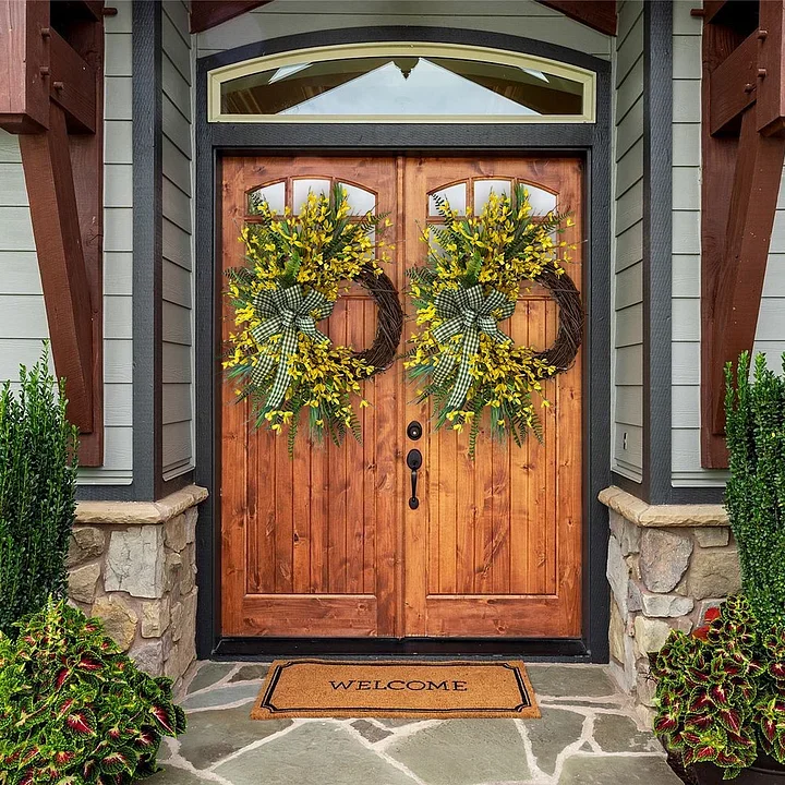 🌻Forsythia Wreath Honeysuckle Wreath🌻