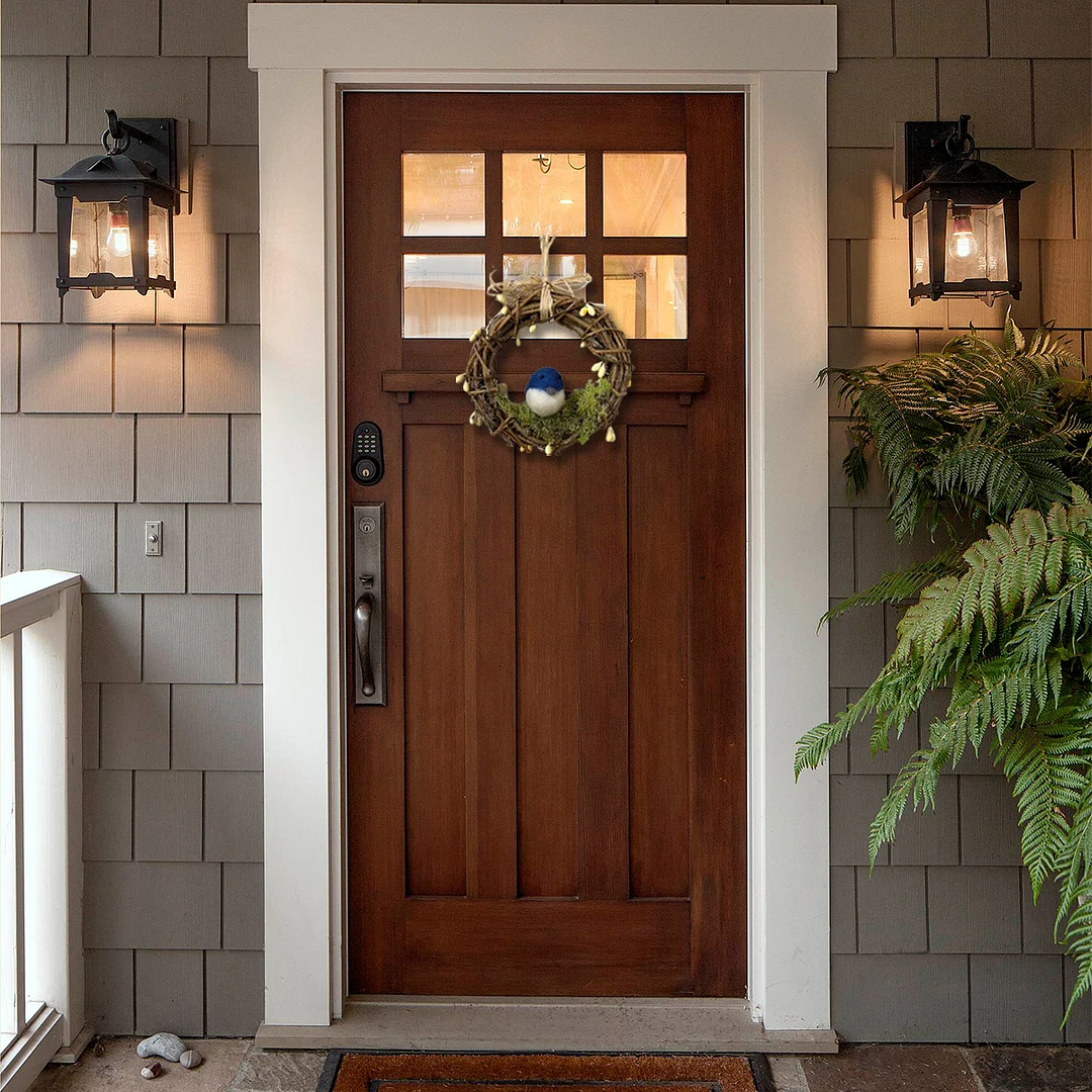 Mini Bluebird Wreath-Bird Lovers Gift🐦