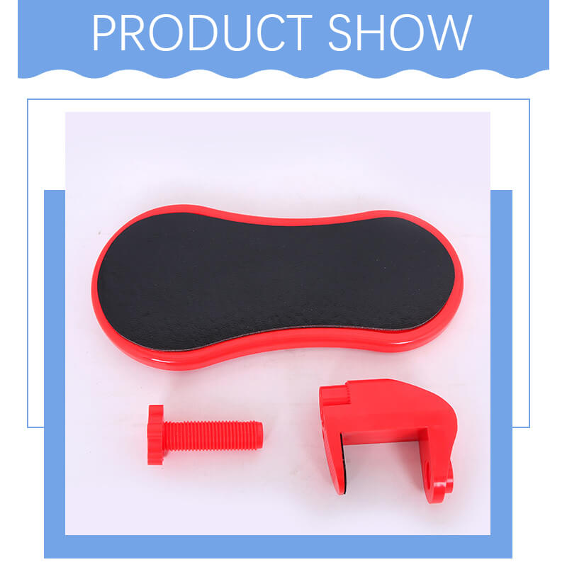 Desktop computer armrest adjustable wrist support pad