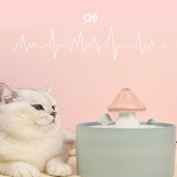 Mushroom Ceramic Pet Water Fountain