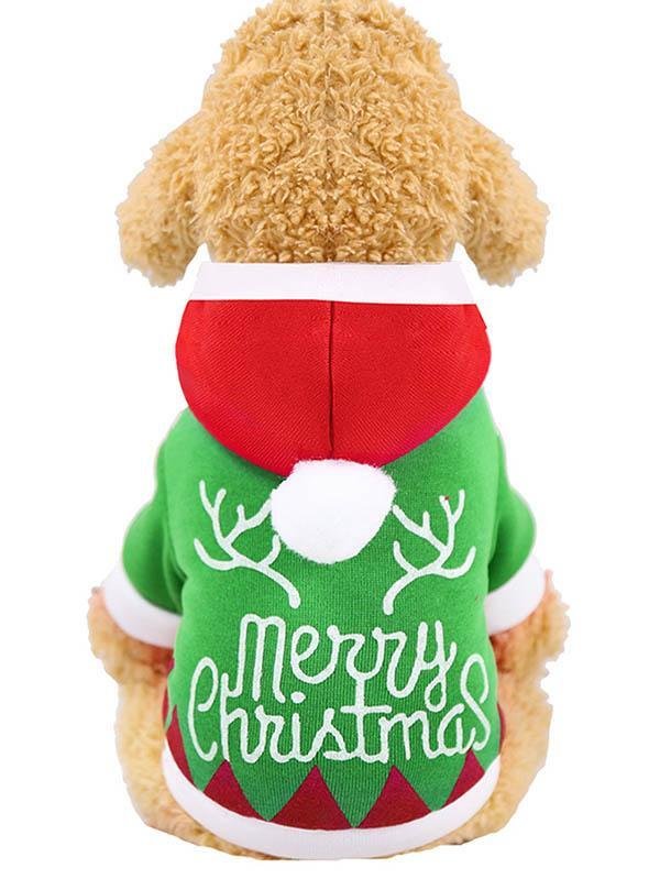 Merry Christmas Hoodie Puppy Costumes