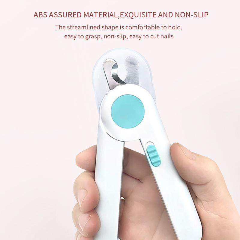 Pet Nail Clippers With LED Light To Avoid Over-Cutting Pink
