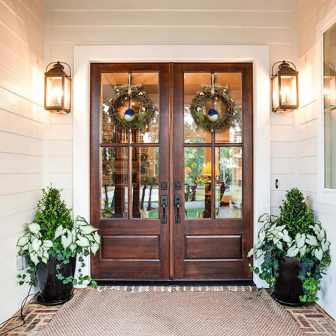 Mini Bluebird Wreath-Bird Lovers Gift🐦