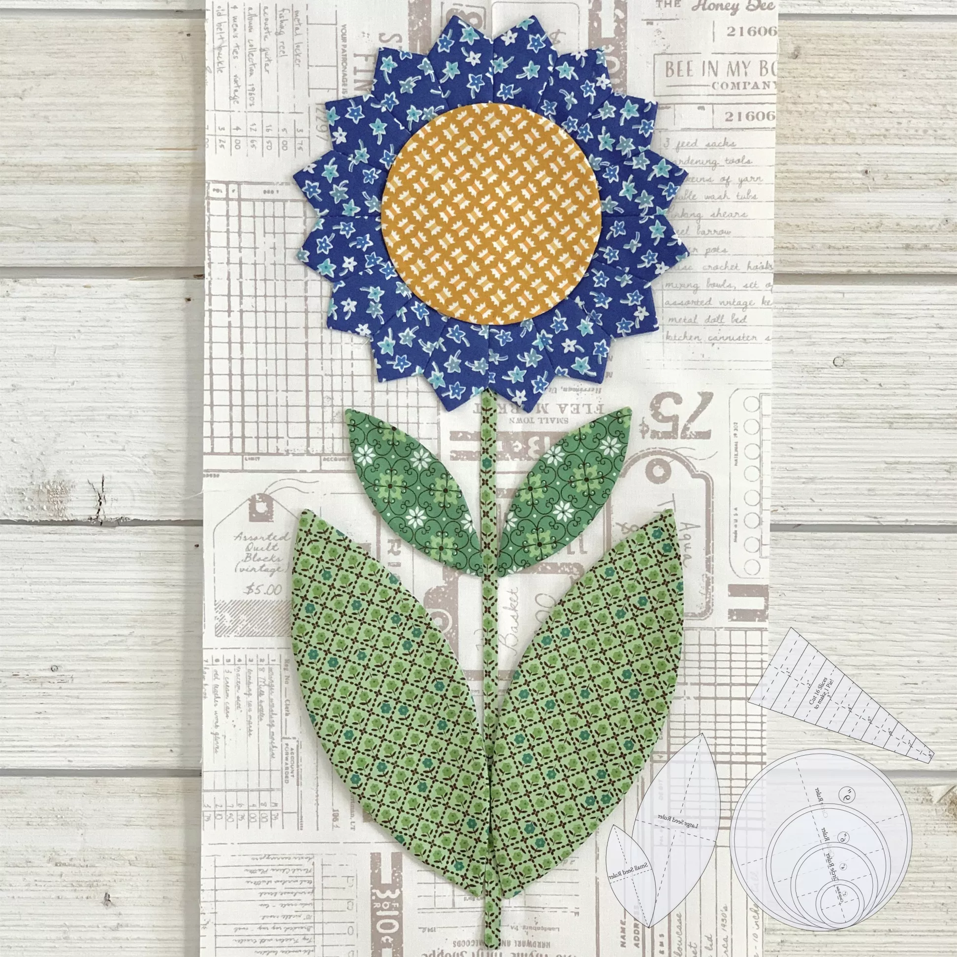 Sunflower Quilt Template Set