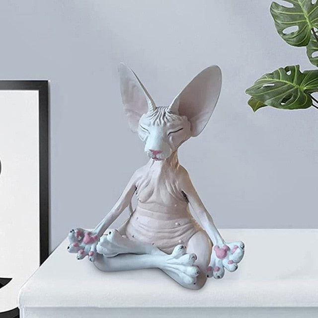 ‘Meditation' Sphynx Cat Figurine