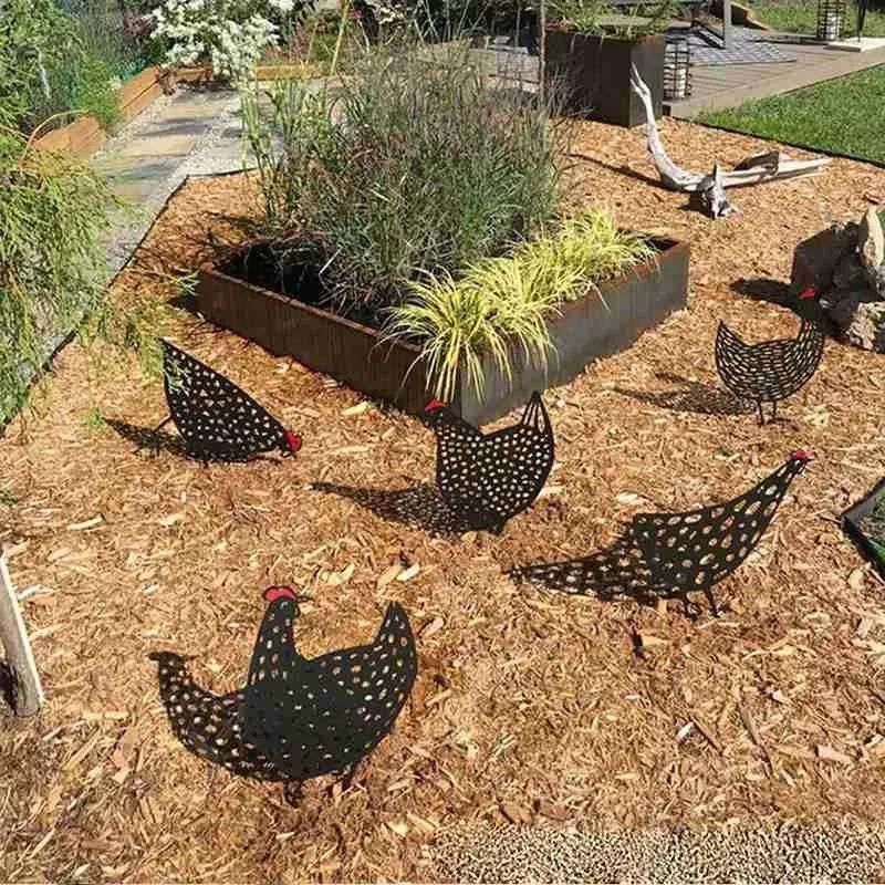 Artistic garden chicken coop