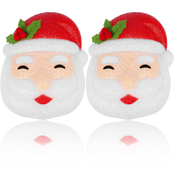 Christmas porch lampshade 2 pieces, Santa Claus lampshade outdoor Christmas decorations