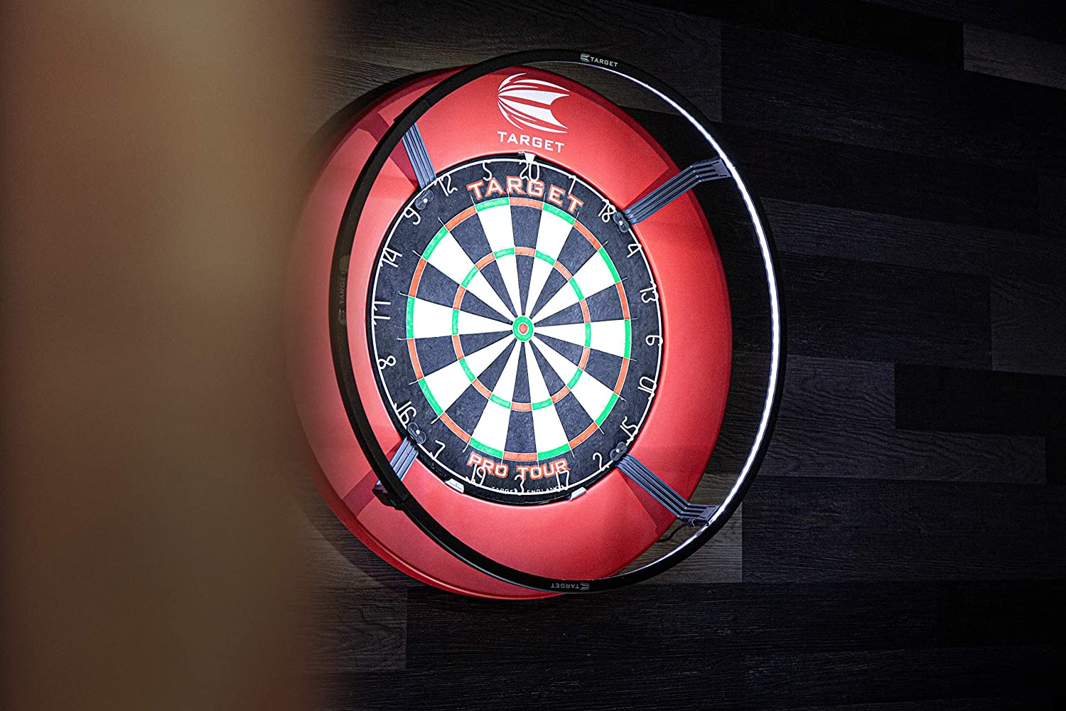 Target Darts Corona Vision Dartboard Lighting System, Black, White LED