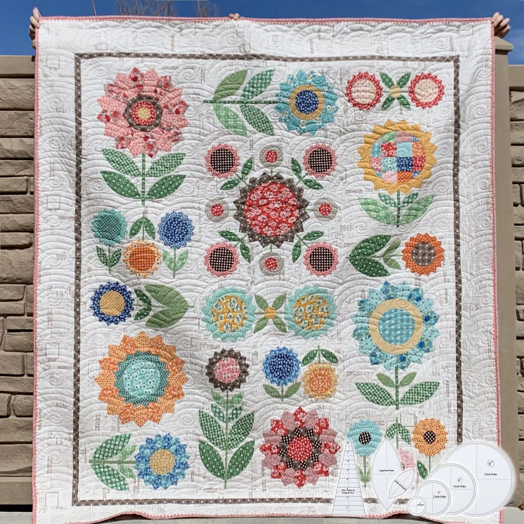 Sunflower Quilt Template Set