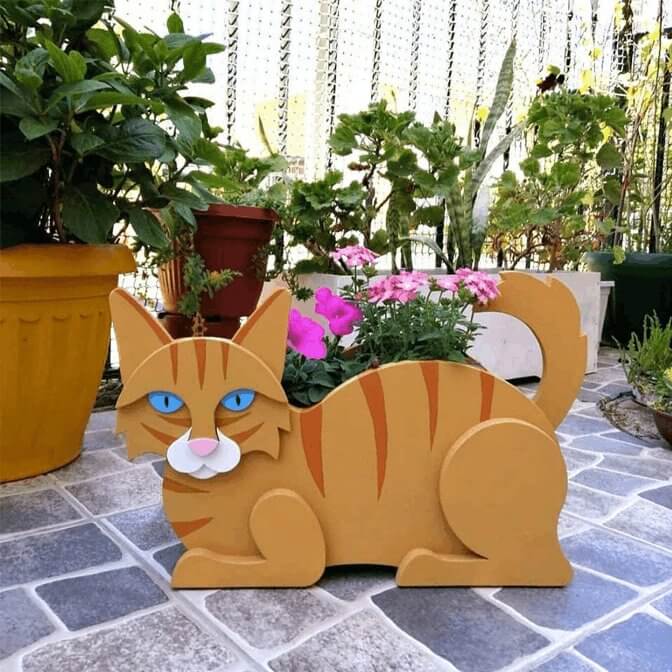 Cat Planter-Garden Decor-Lovely Decor