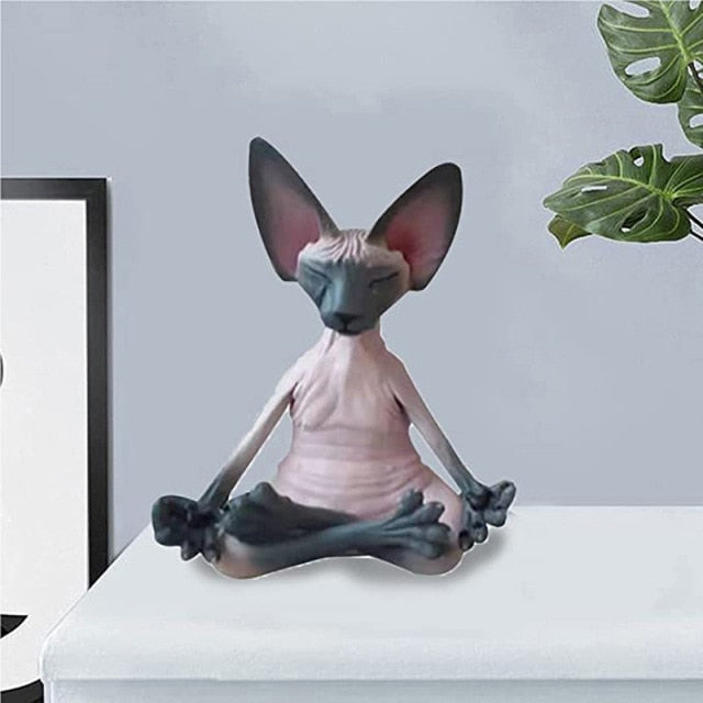 ‘Meditation' Sphynx Cat Figurine