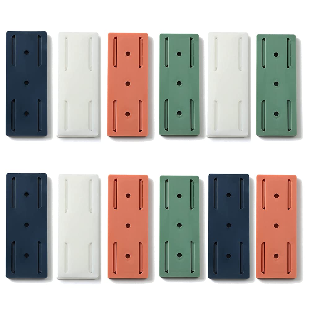 12 Pcs Self-Adhesive Desktop Socket Fixer