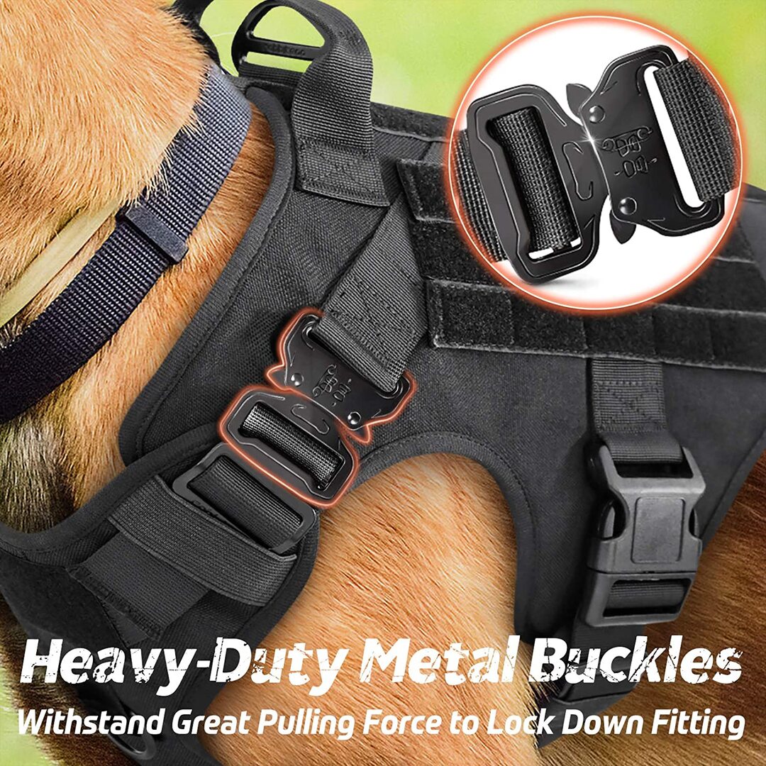 Tactical No Pull Dog Harness v3(Matching Leash Optional)