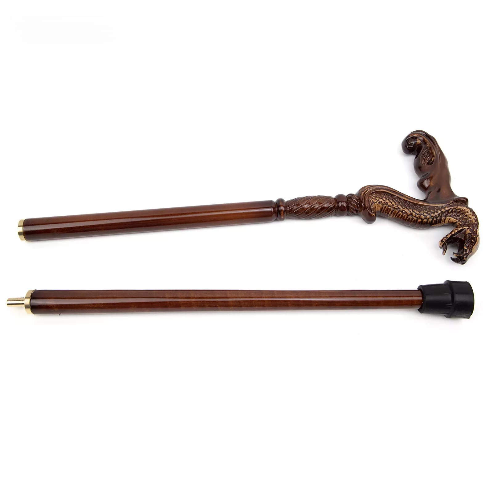 Cobra Snake Brown Wooden Fashion Walking Stick Party Wood Walking Cane