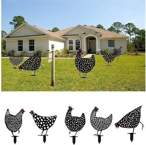 Artistic garden chicken coop