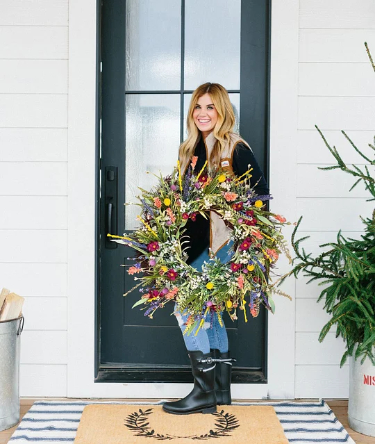 Texas Wildflower wreath-wreaths for front door