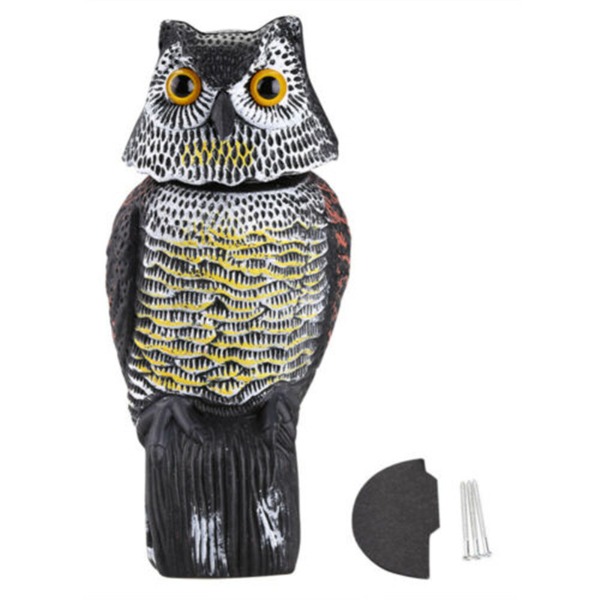 Natural Enemy Scarecrow® Rotating-Head Owl