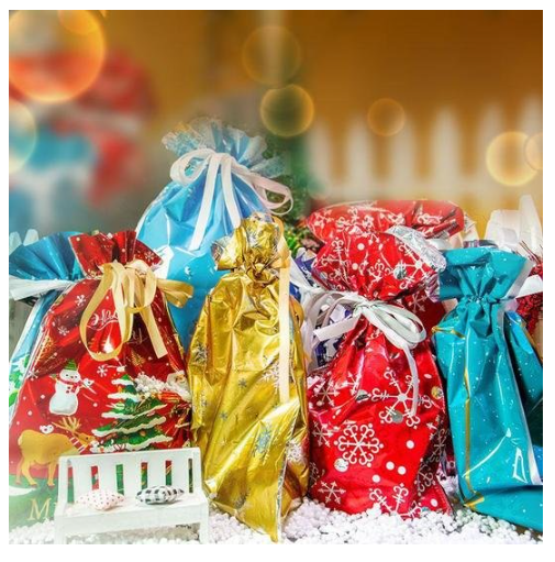 Drawstring Christmas Gift Bags