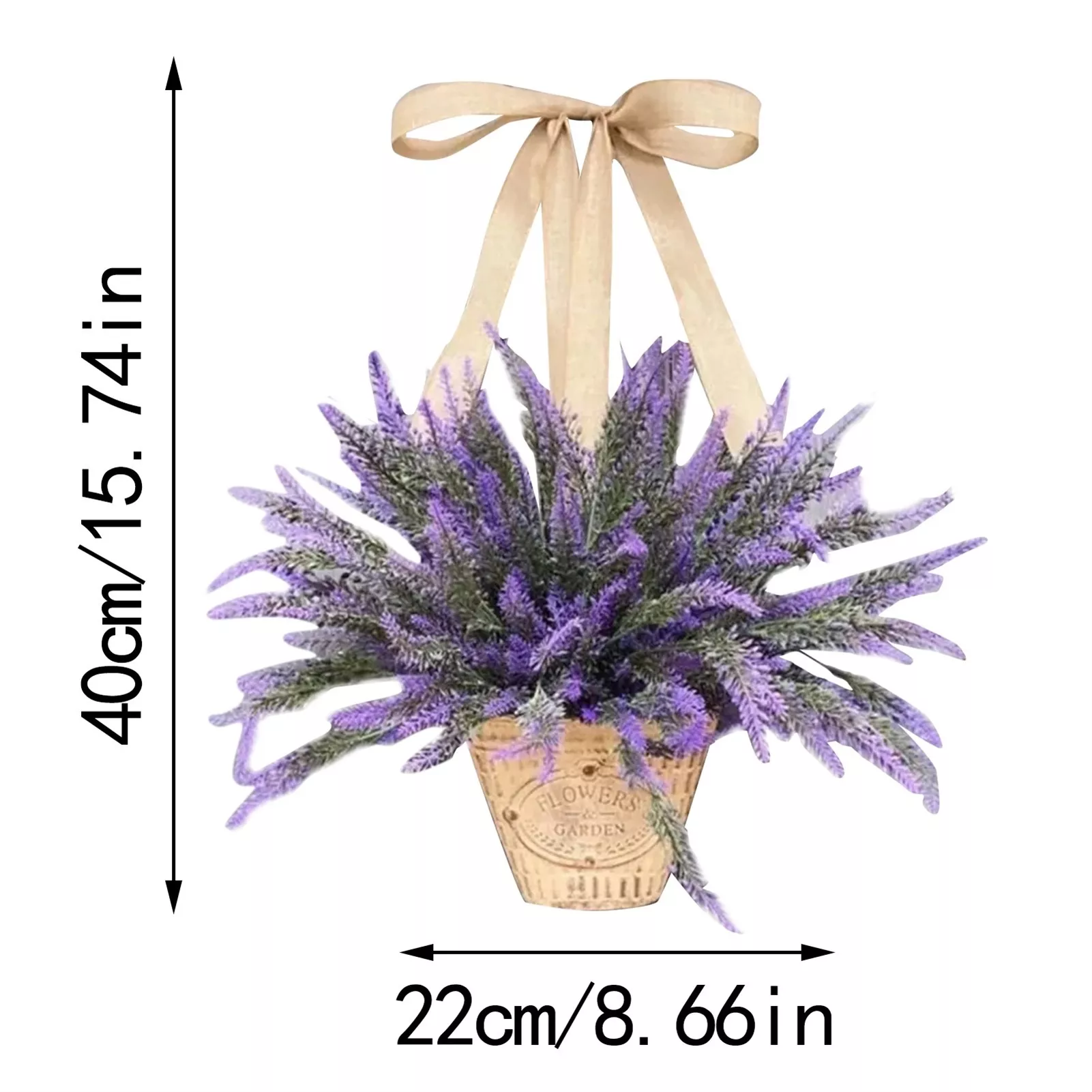 Lavender Basket Wreath