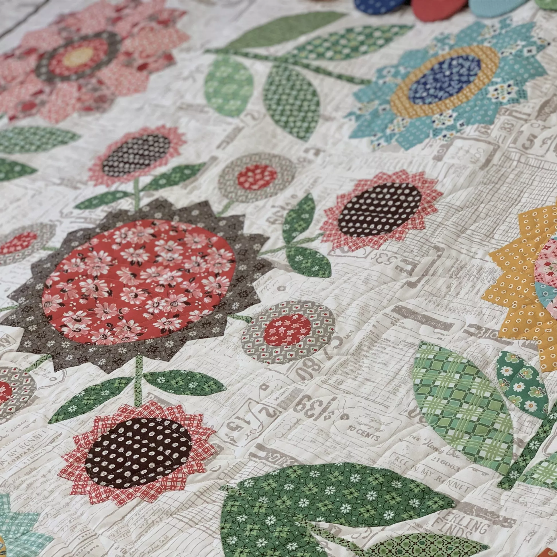 Sunflower Quilt Template Set