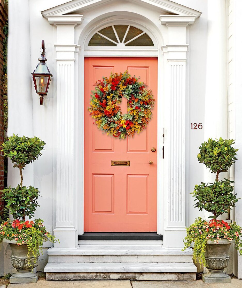 💐Fall Eucalyptus Farmhouse Wreath