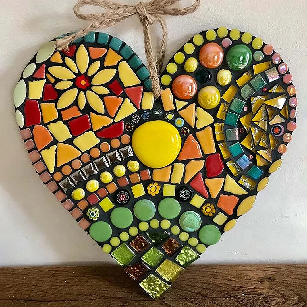 Large Artisanal Mosaic Heart