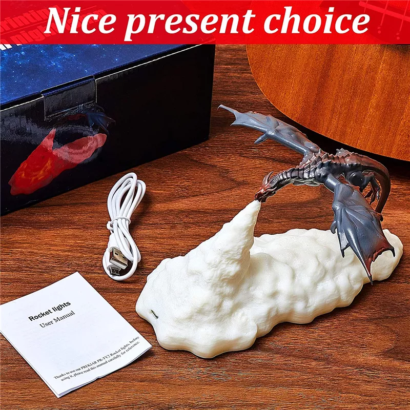 Fire Breathing Dragon Night Light