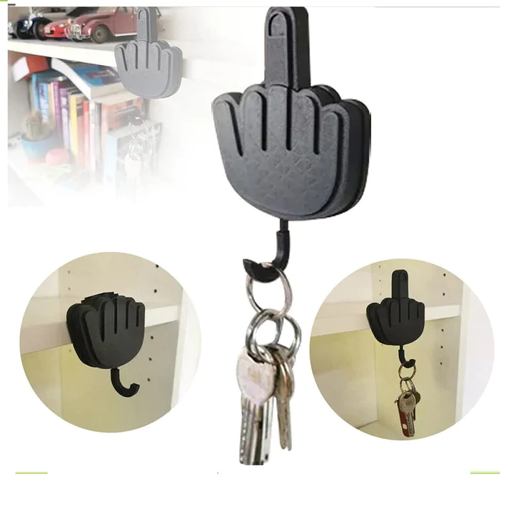 Middle Finger Key Holder (Pop ups when hang keys)