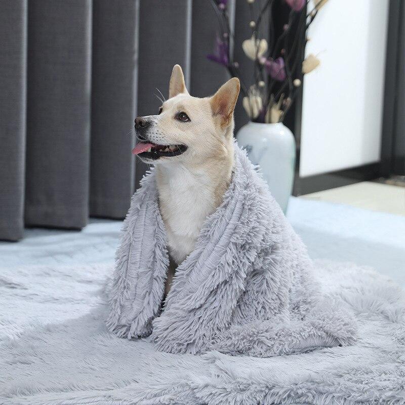 Fluffy Plush Dog Blanket