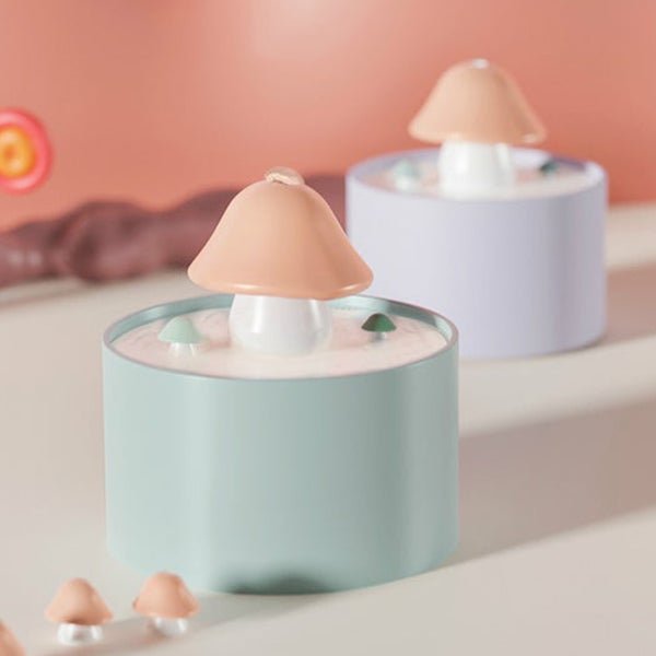 Mushroom Ceramic Pet Water Fountain