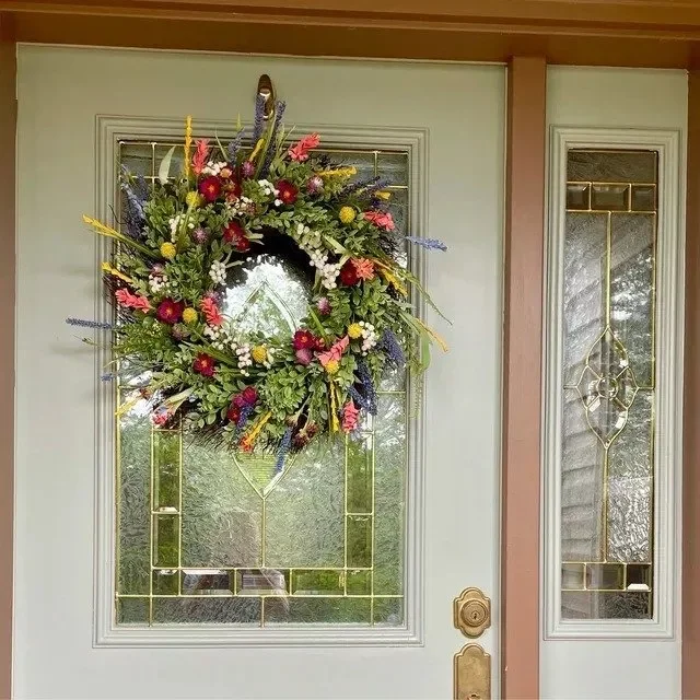 Texas Wildflower wreath-wreaths for front door