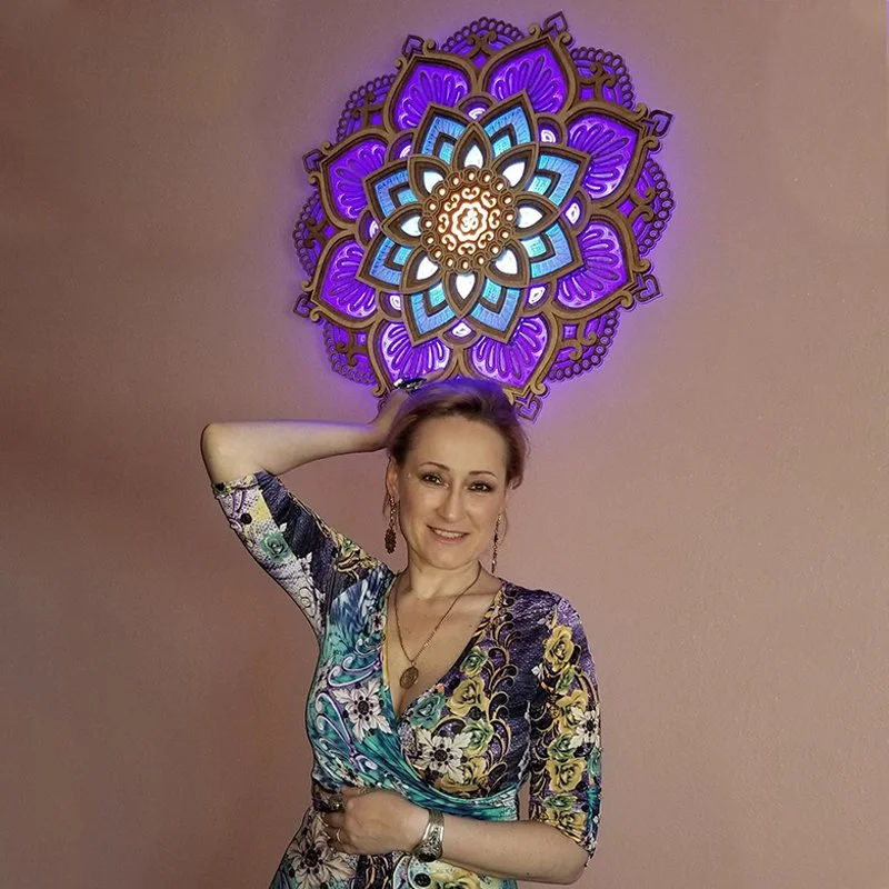Mandala Yoga Room Night Light LED
