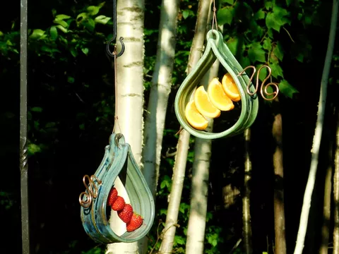 Handmade Spike Bird Feeder for Fruit or Suet